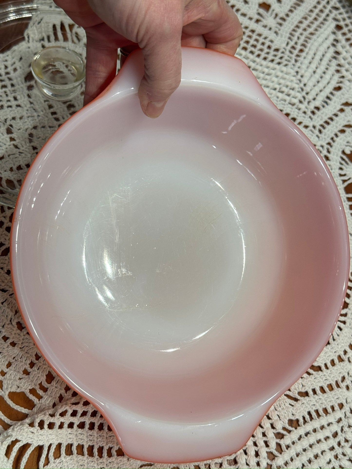 Anchor Hocking Fire-King Orange Round Casserole Dish