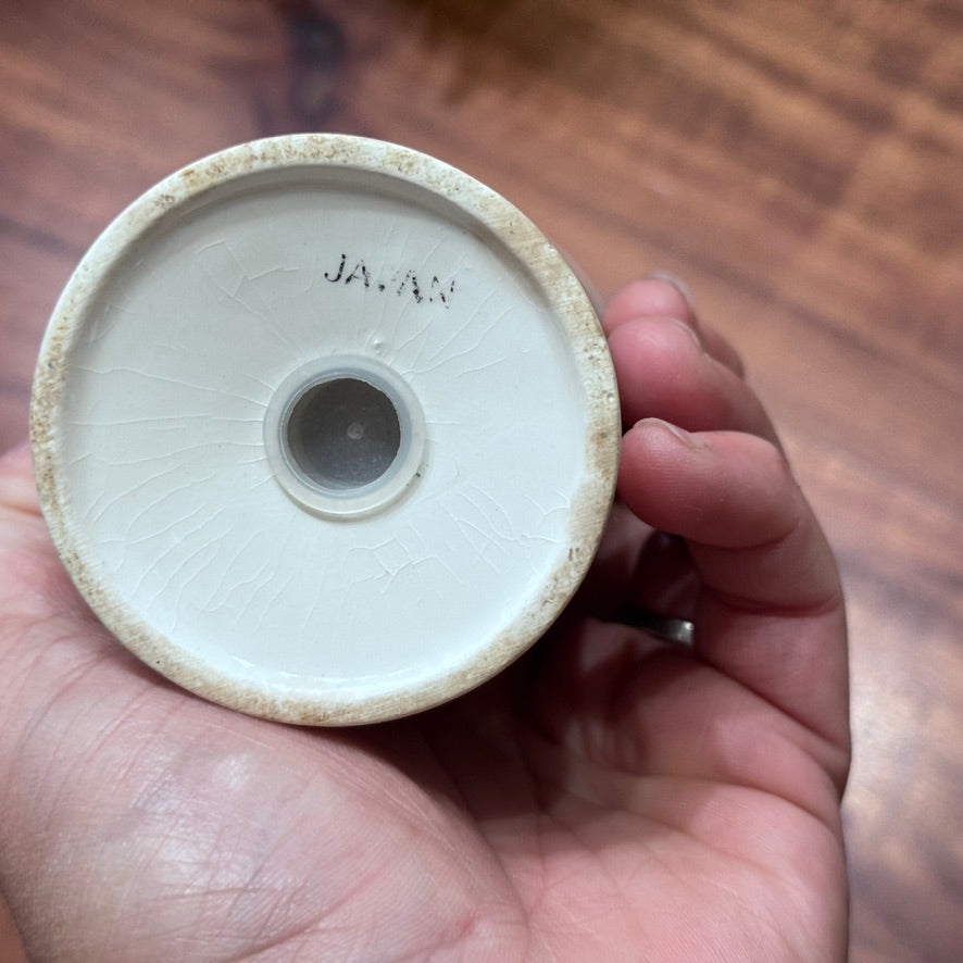 Flower Power Blue/Green/White Salt & Pepper Shakers