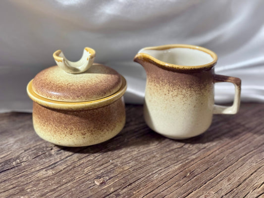 Mikasa Stylecraft Creamer and Sugar Bowl