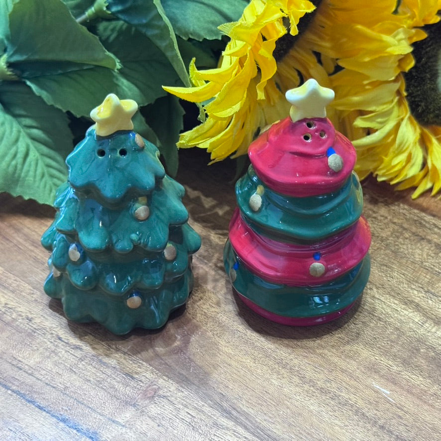Christmas Tree Salt & Pepper Shakers