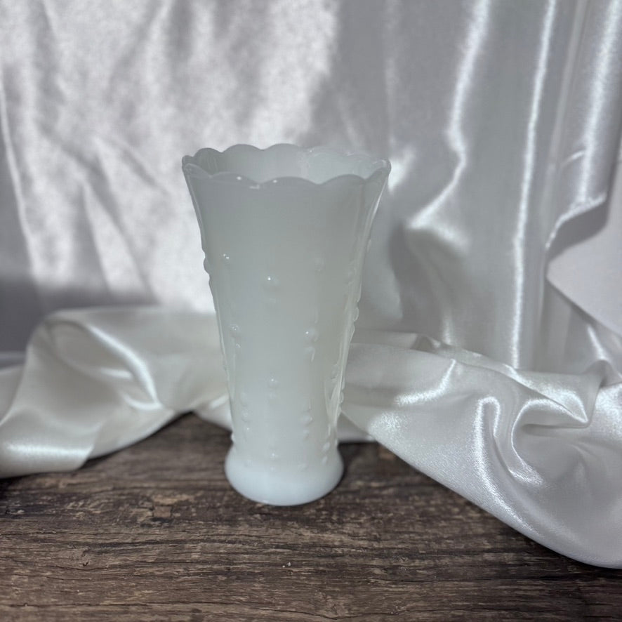 Anchor Hocking Milk Glass Vase