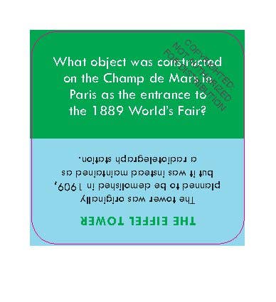 After Dinner Amusements: Travel Trivia