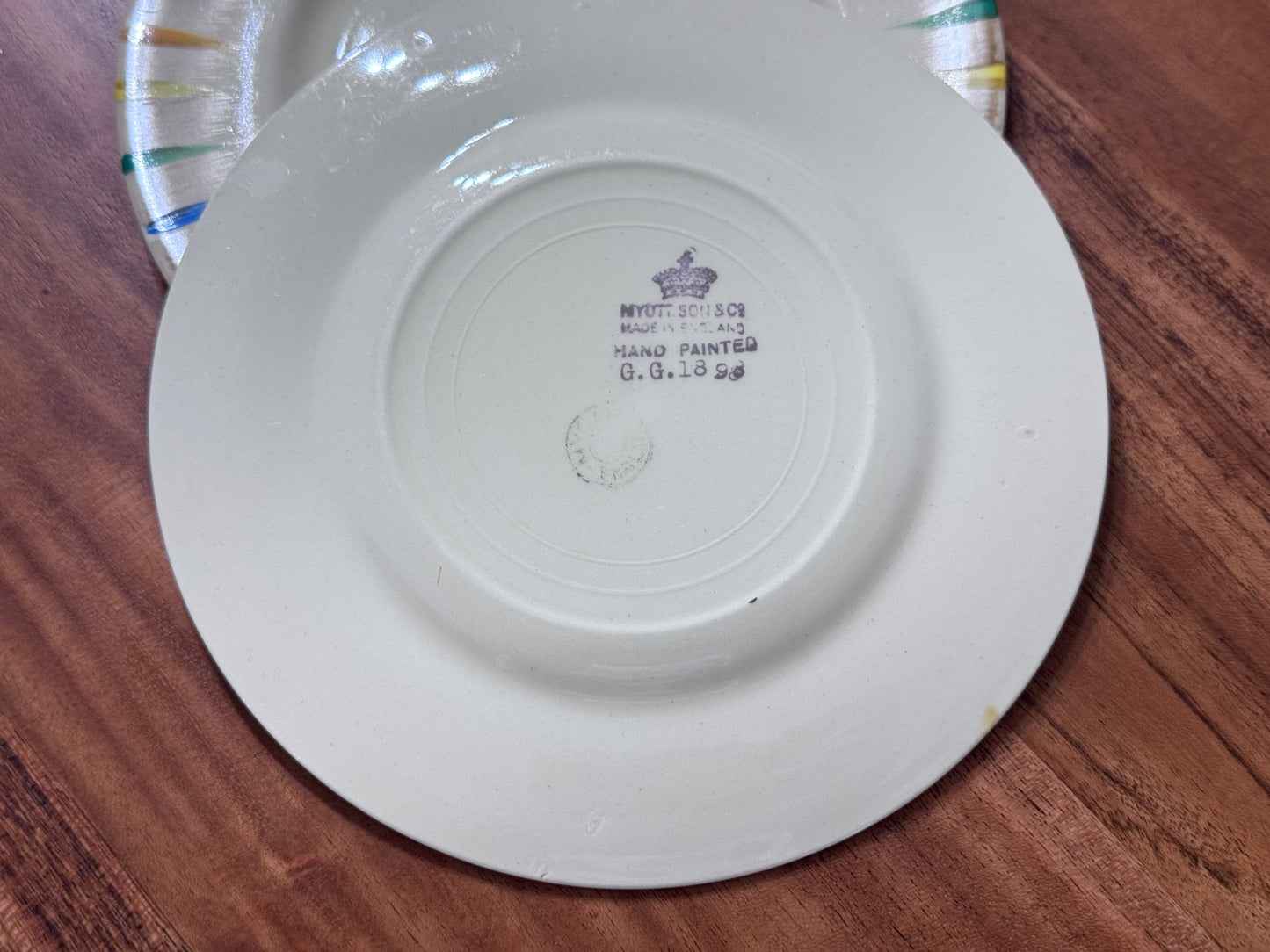 MYOTT SON & Co Hand Painted G.G. 1898 Dish Set