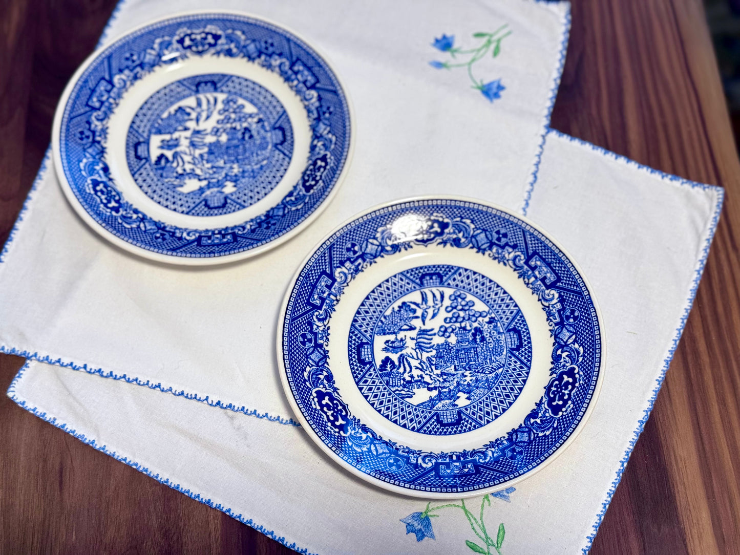 Blue Willow Saucers