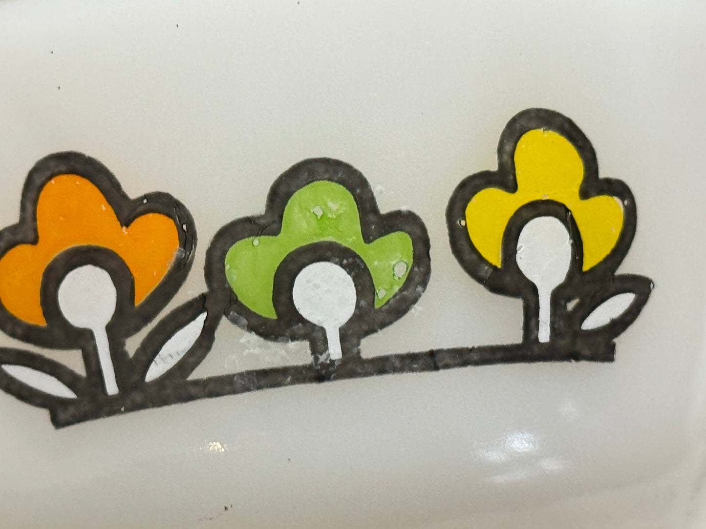 Anchor Hocking Fire-King 'Summerfield' Milk Glass Ramekins