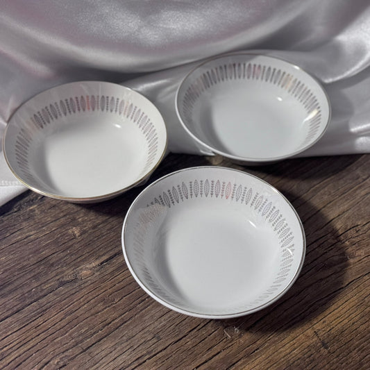 Staffordshire Royal Knight 22K Gold Bowls