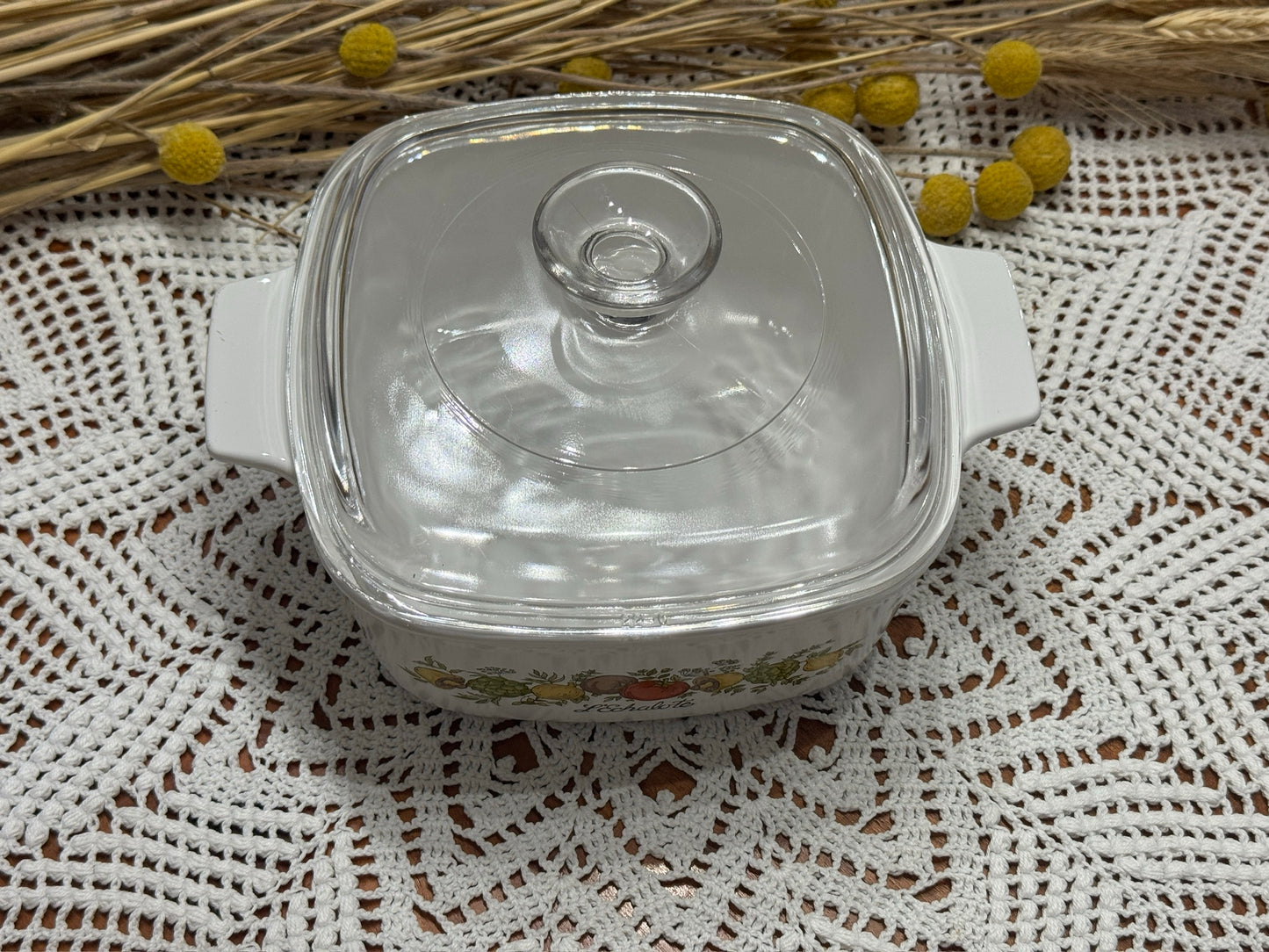 Corning Ware L'Echalote Spice of Life Casserole Dish
