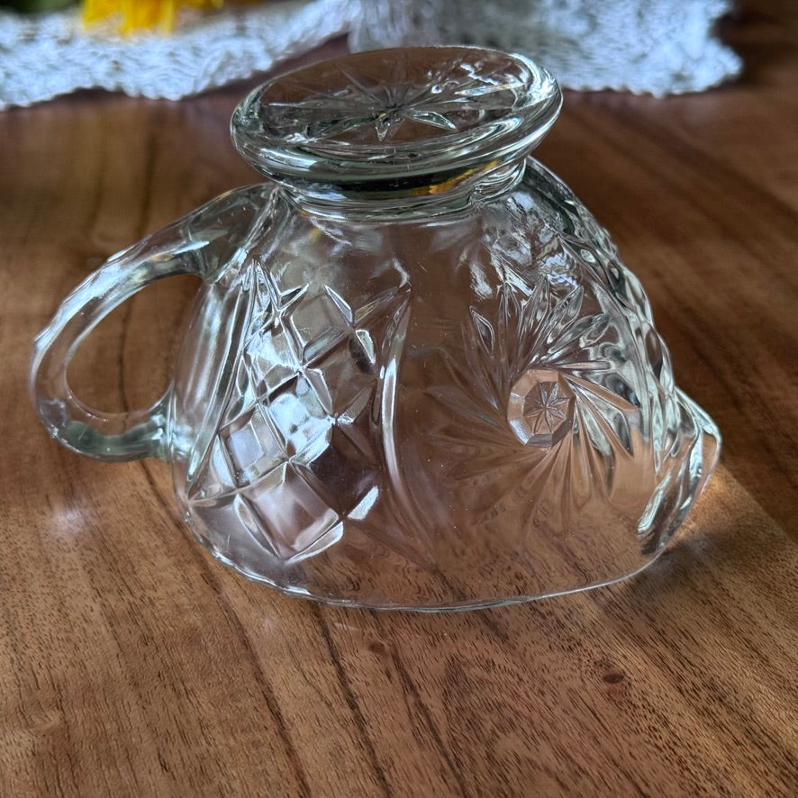 Cut Crystal Cream & Sugar Bowl