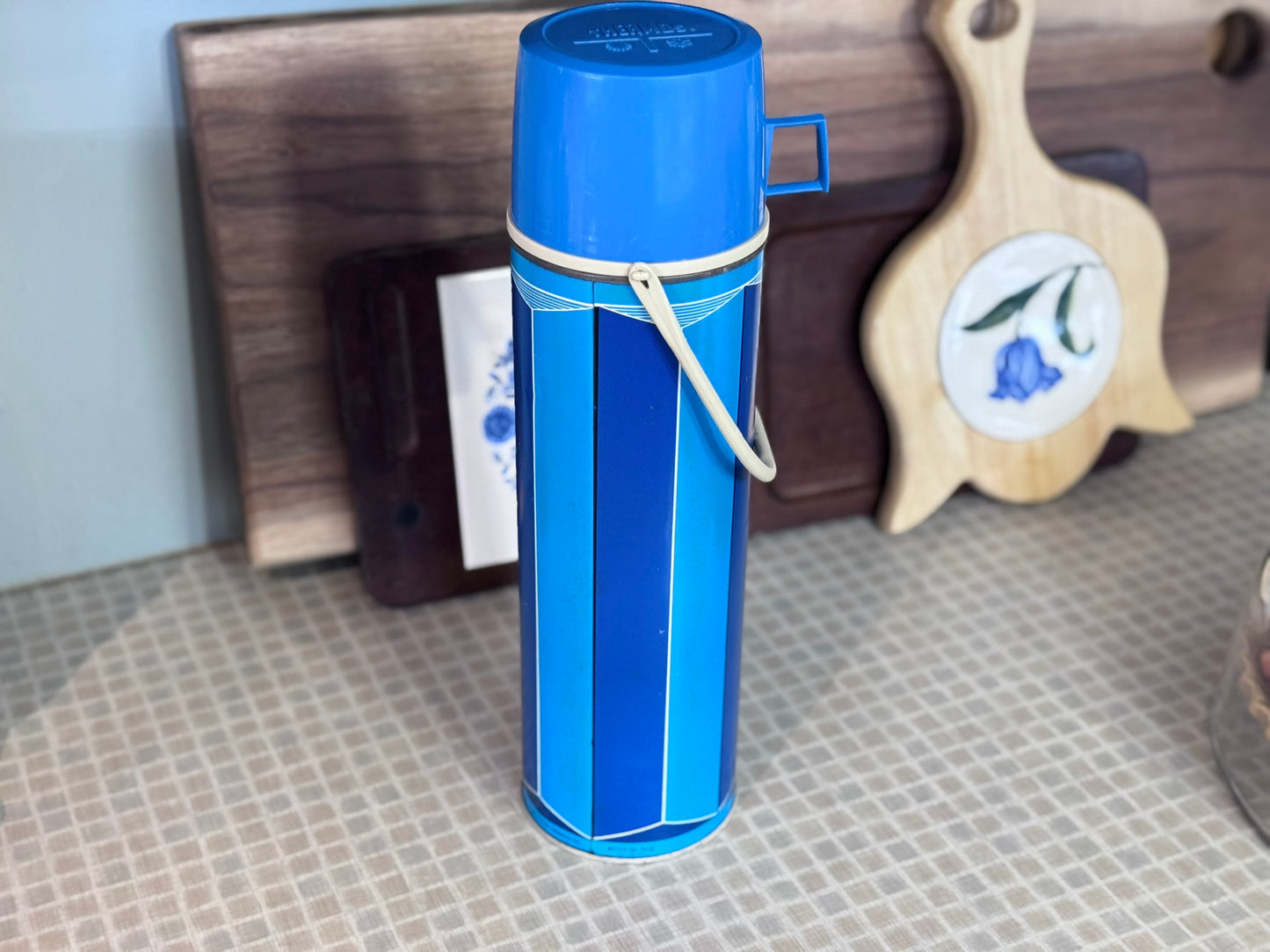 1974 King-Seeley Blue Block Thermos