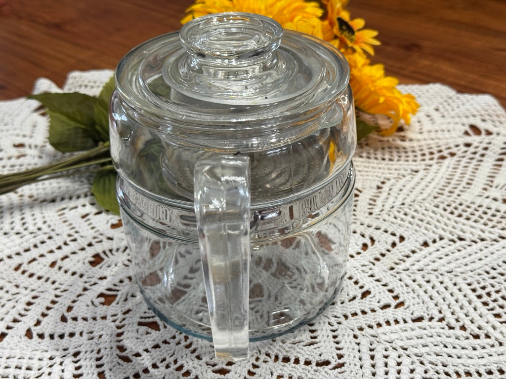 PYREX Flameware 7756-B 6 Cup Glass Coffee Pot/Perolator