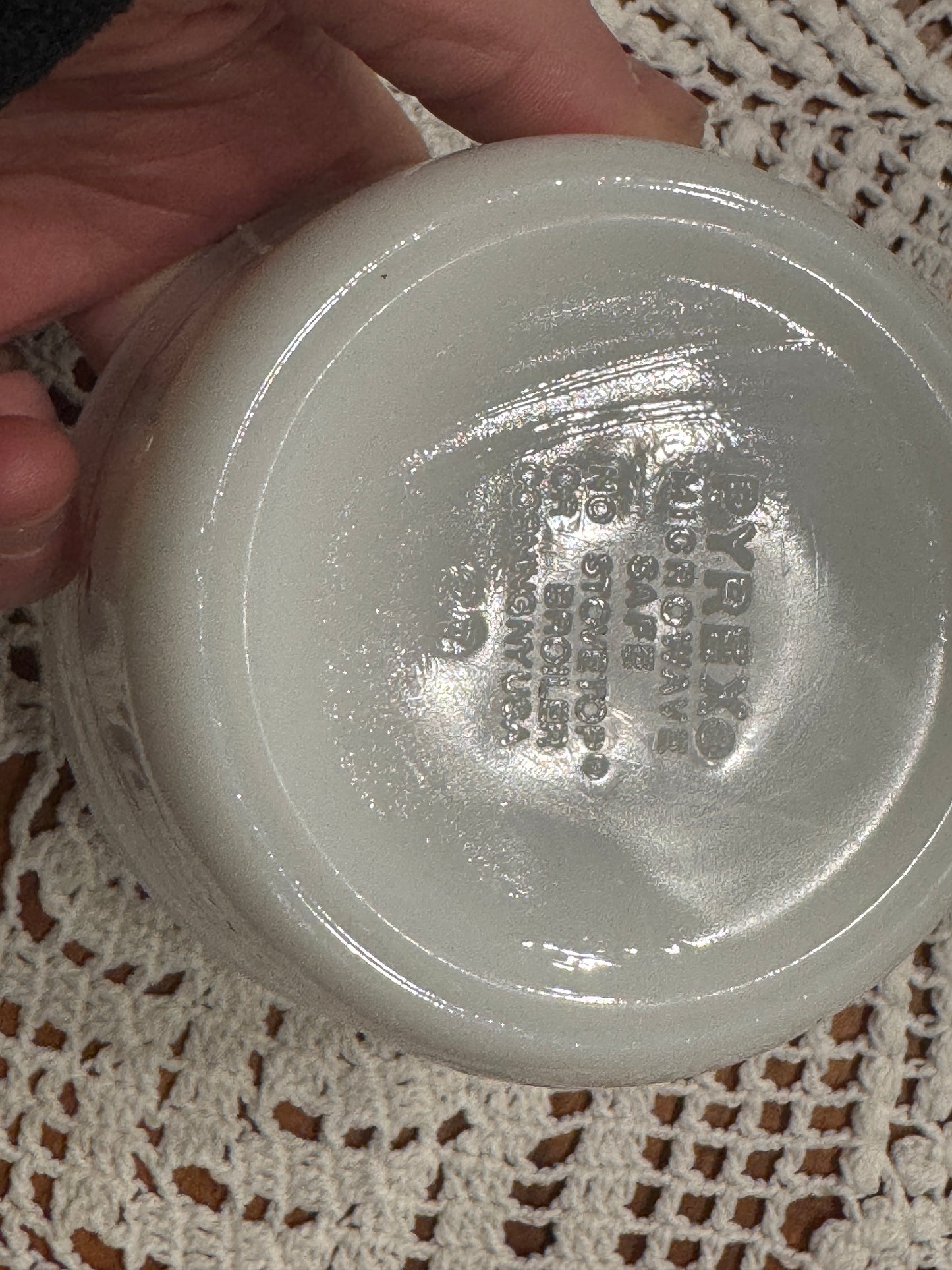 PYREX 'Burgundy Rose' Sugar Bowl