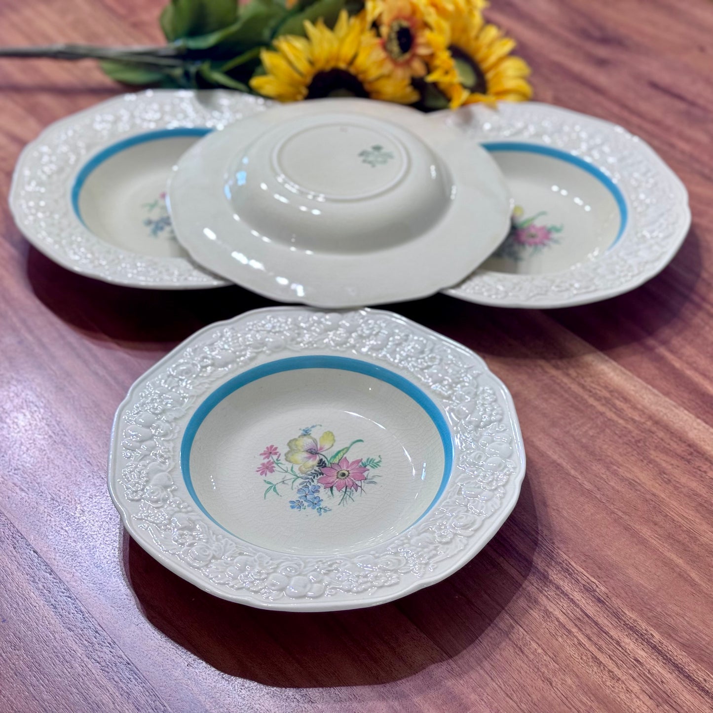 Crown Ducal Large Rim Soup Bowls
