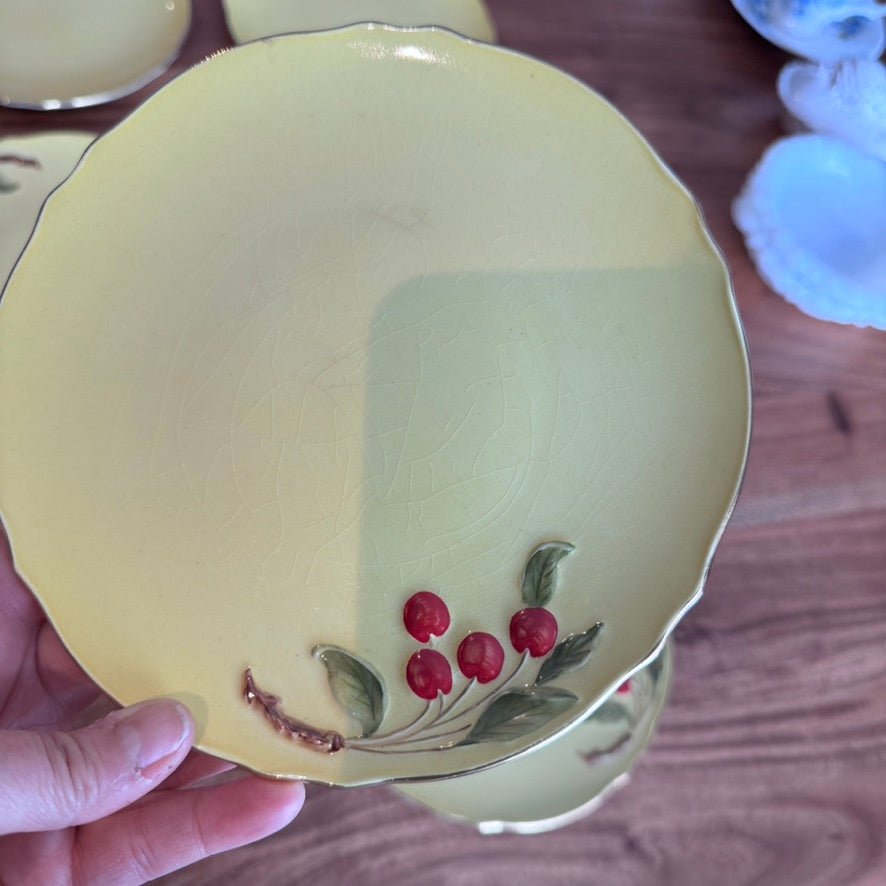 Royal Winton Grimwades Yellow Cherry Dishes