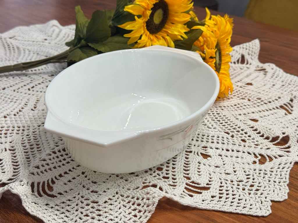 PYREX England Oval Floral Casserole Dish