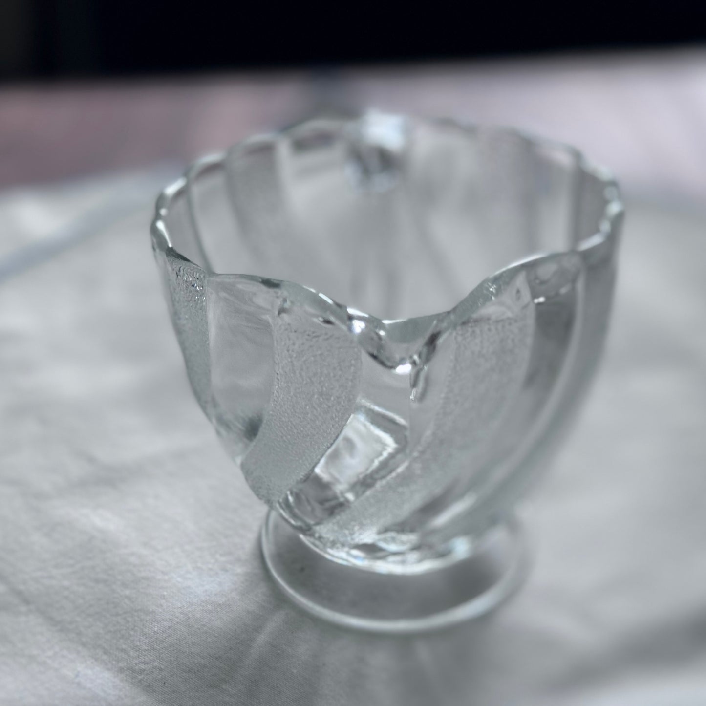Depression Glass Cream and Sugar Servers