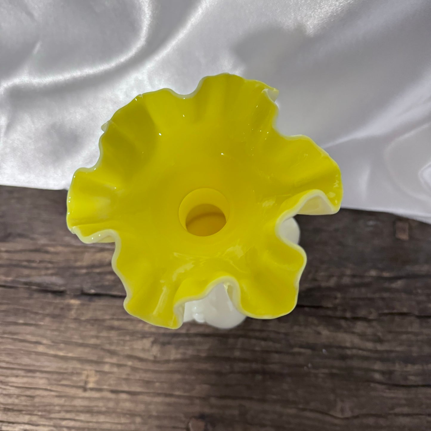 Fenton Beaded Melon Vase