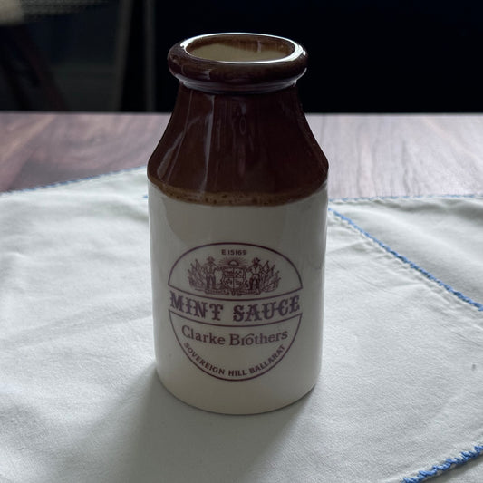 Mint Sauce Mini Pottery Crock