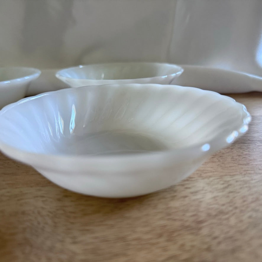 Anchor Hocking Milk Glass Dessert Bowls