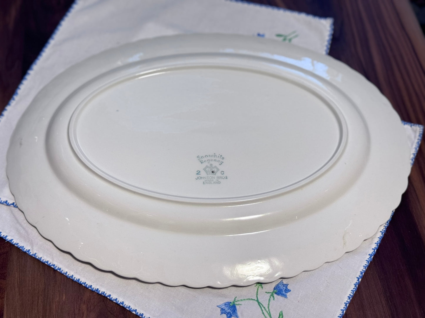 Snowhite Regency 2C Johnson Bros Large Serving Platter