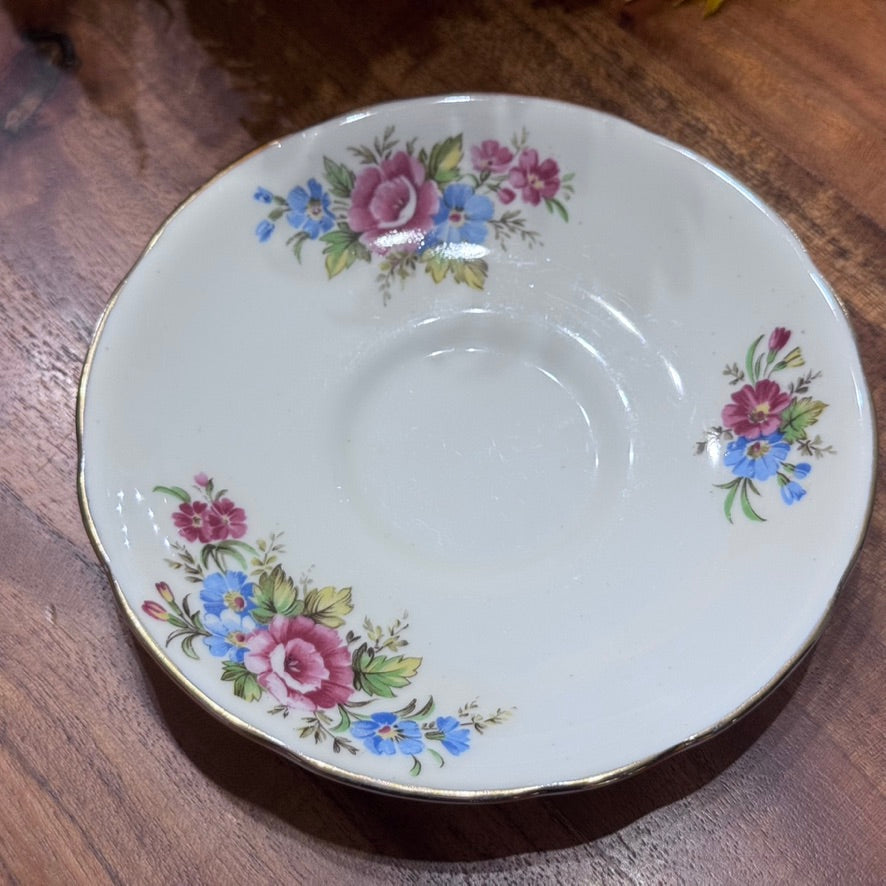 Royal Stafford Floral Bone China Teacup & Saucer Set