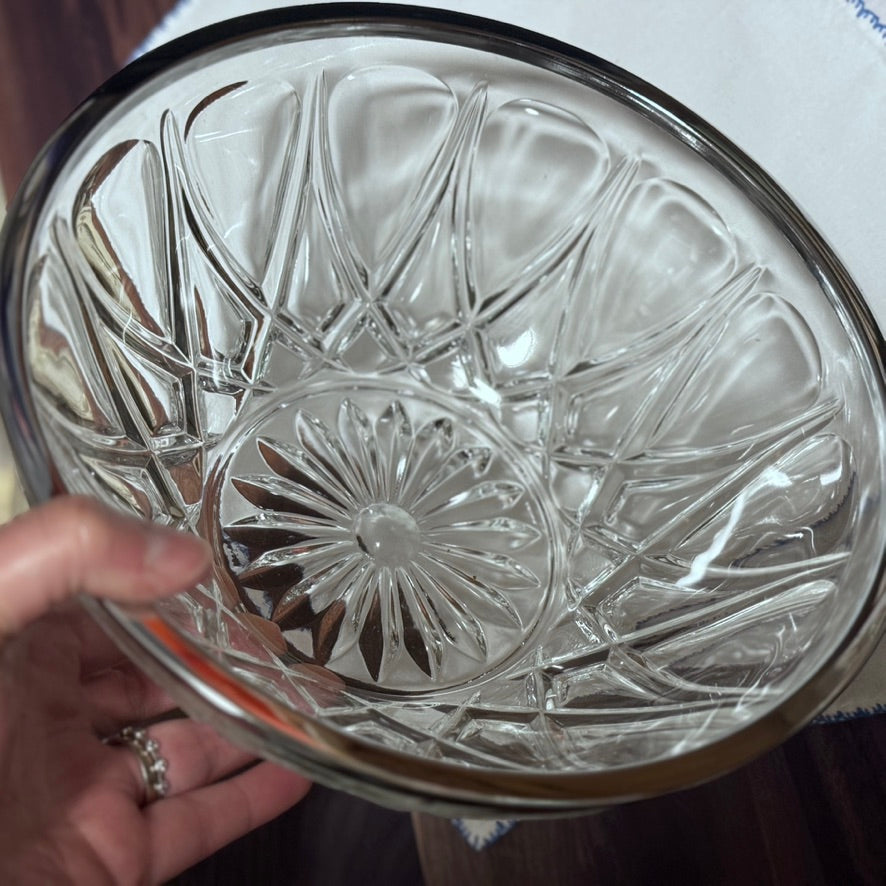 Reims France Glass Serving Bowl