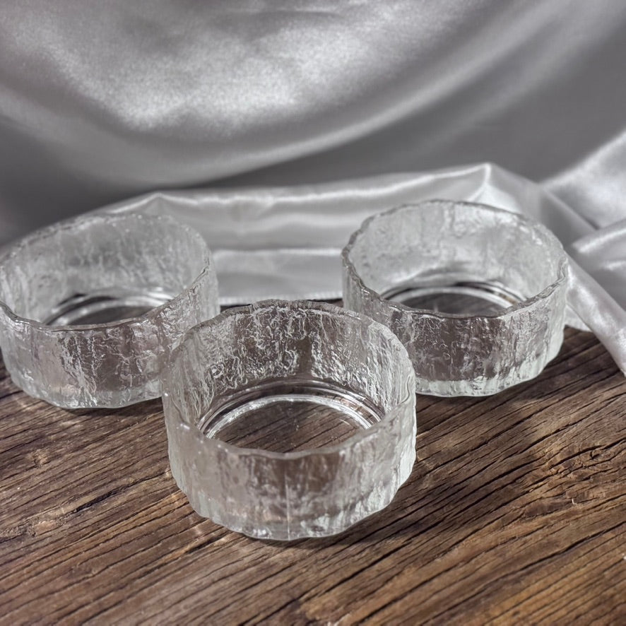 Bark Style Glass Bowls