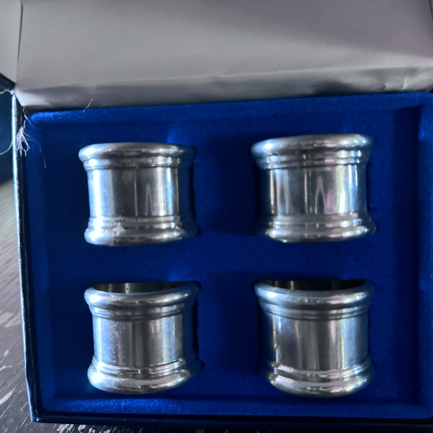Kirk Pewter Napkin Rings