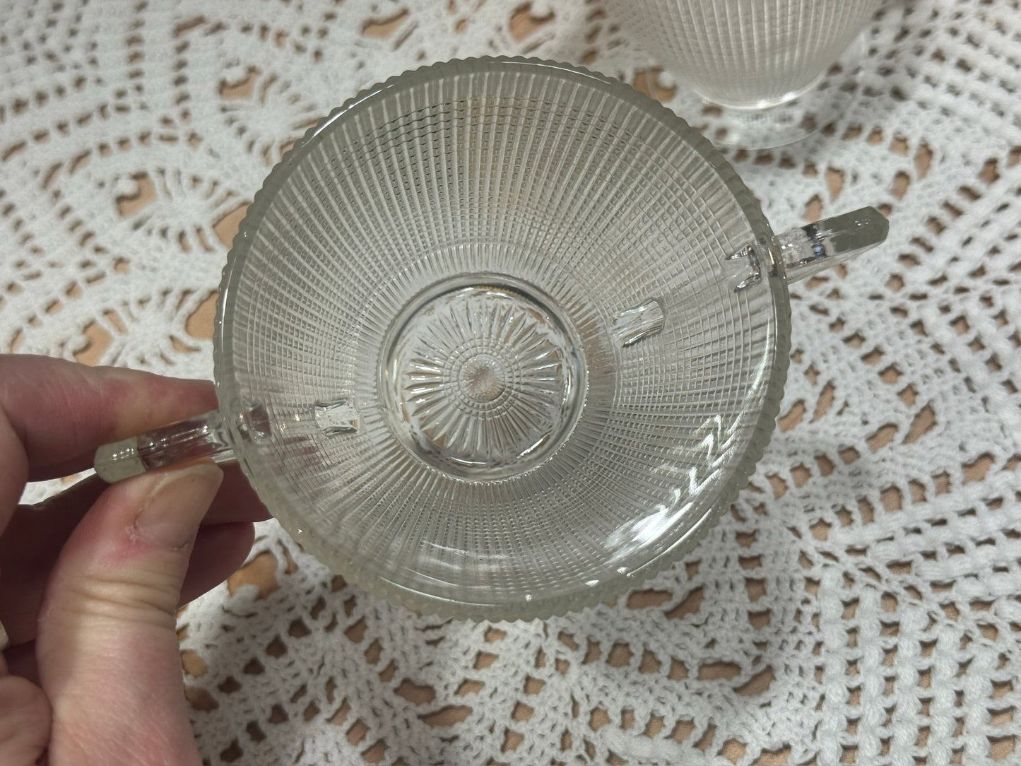 Dominion Glass 'Saguenay' Cream & Sugar Set