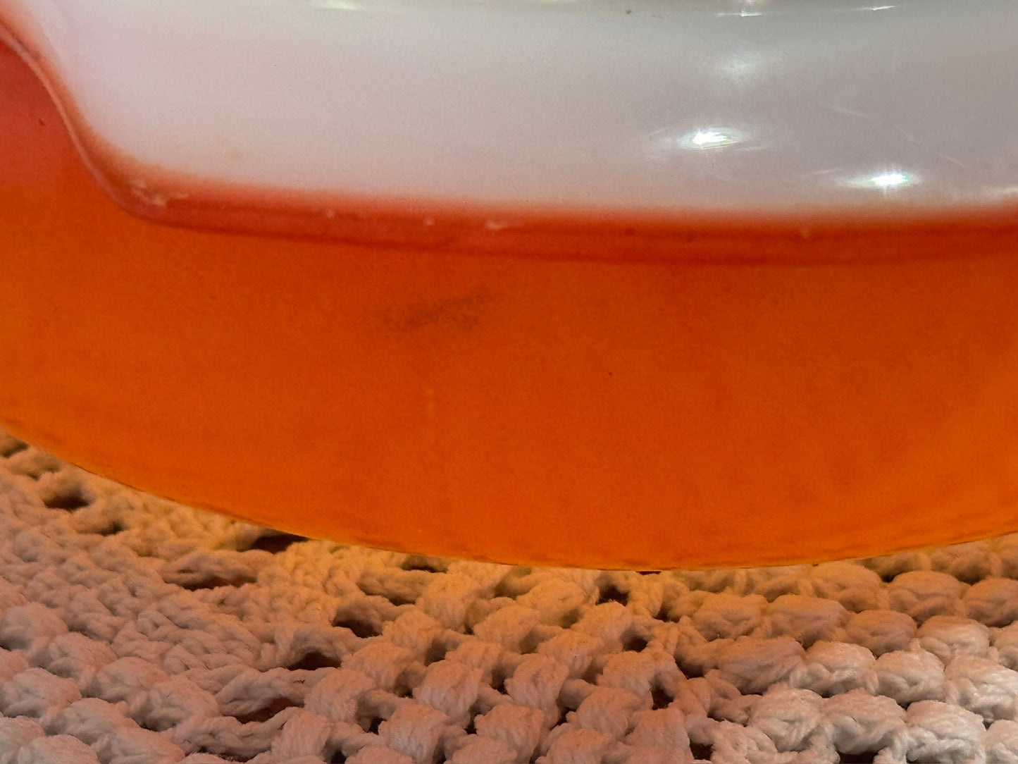 Anchor Hocking Fire-King Orange Round Casserole Dish