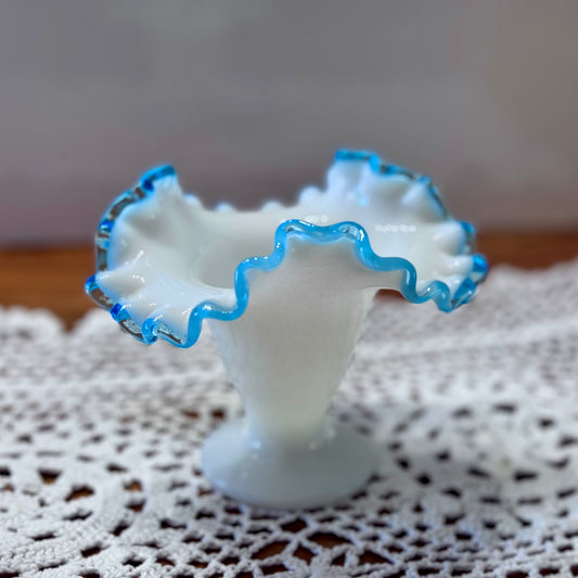 Small Fenton Milk Glass Vase