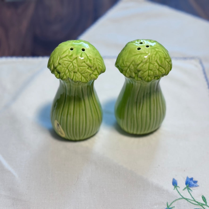 Vintage Celery Stalk Salt & Pepper Shaker Set
