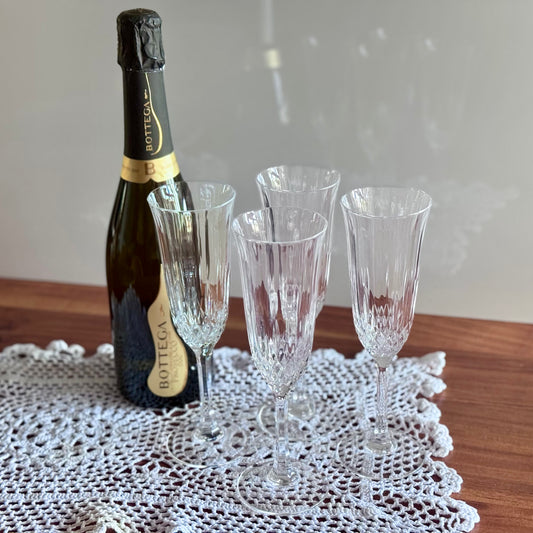 Crystal Champagne Flute Glasses