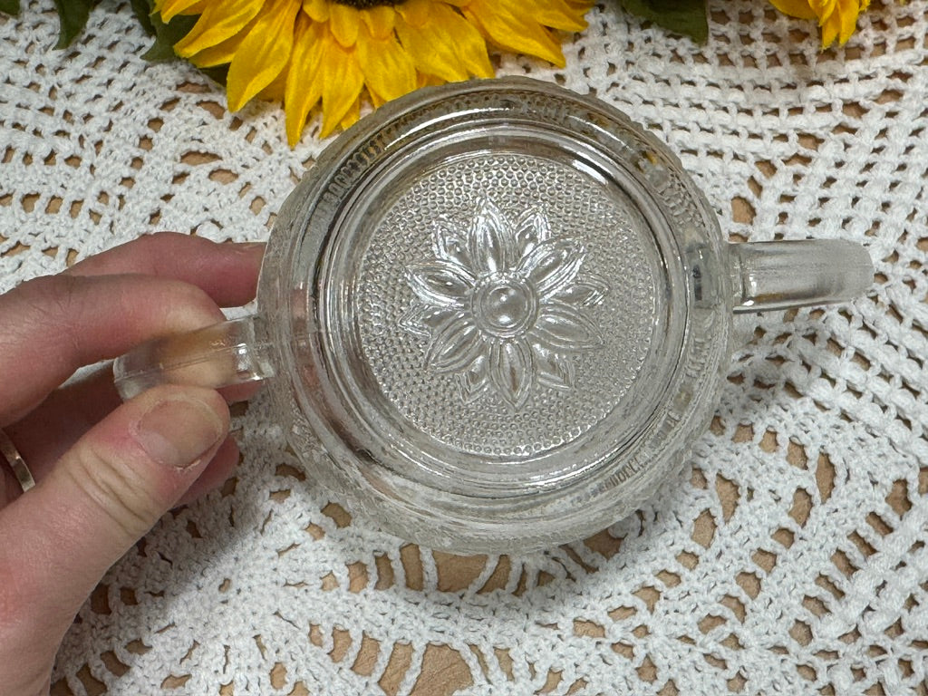 Anchor Hocking Sandwich Glass Sugar Bowl