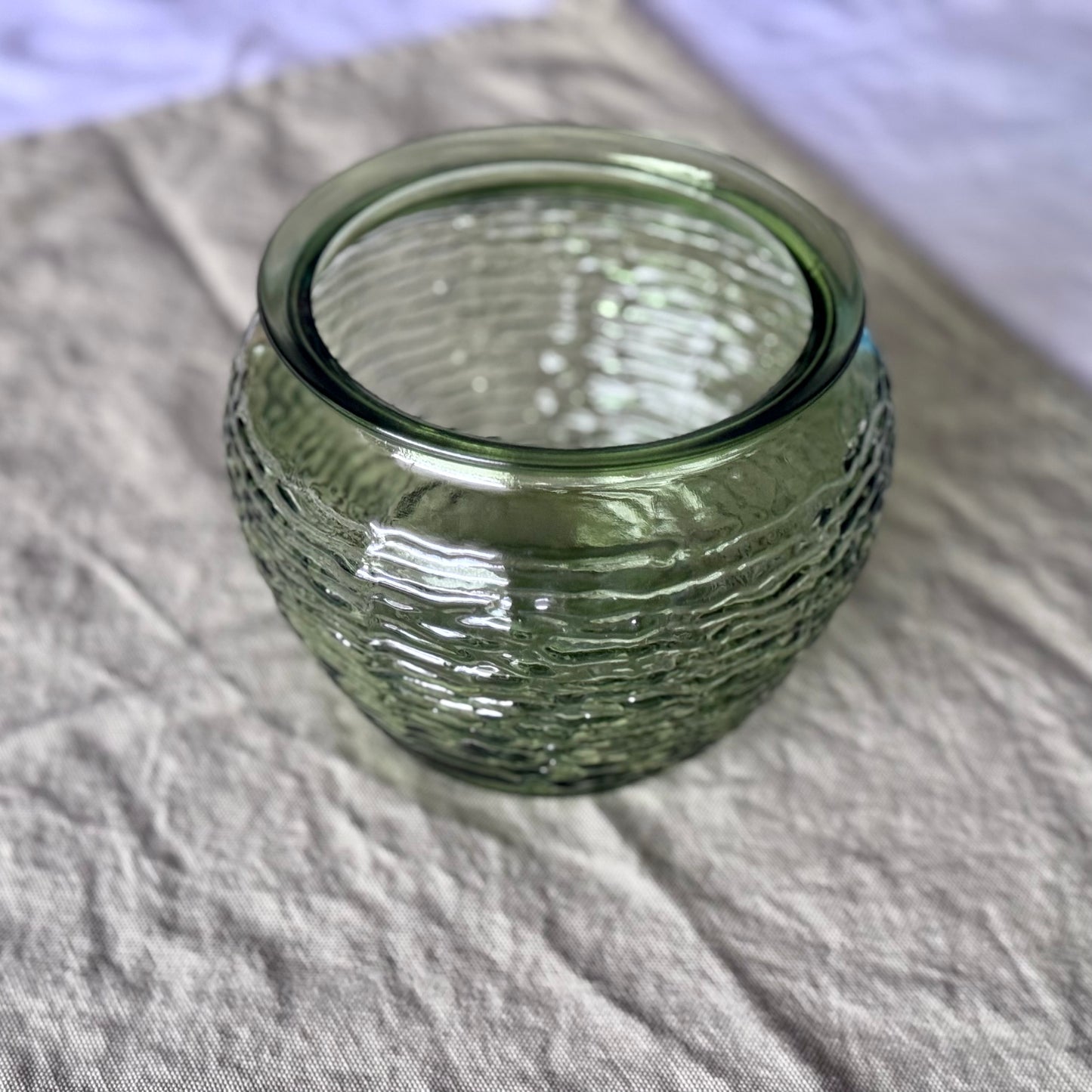 National Potteries Glass Vase/Planter/Bowl