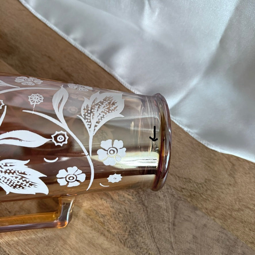 Jeannette Marigold Glass Pitcher