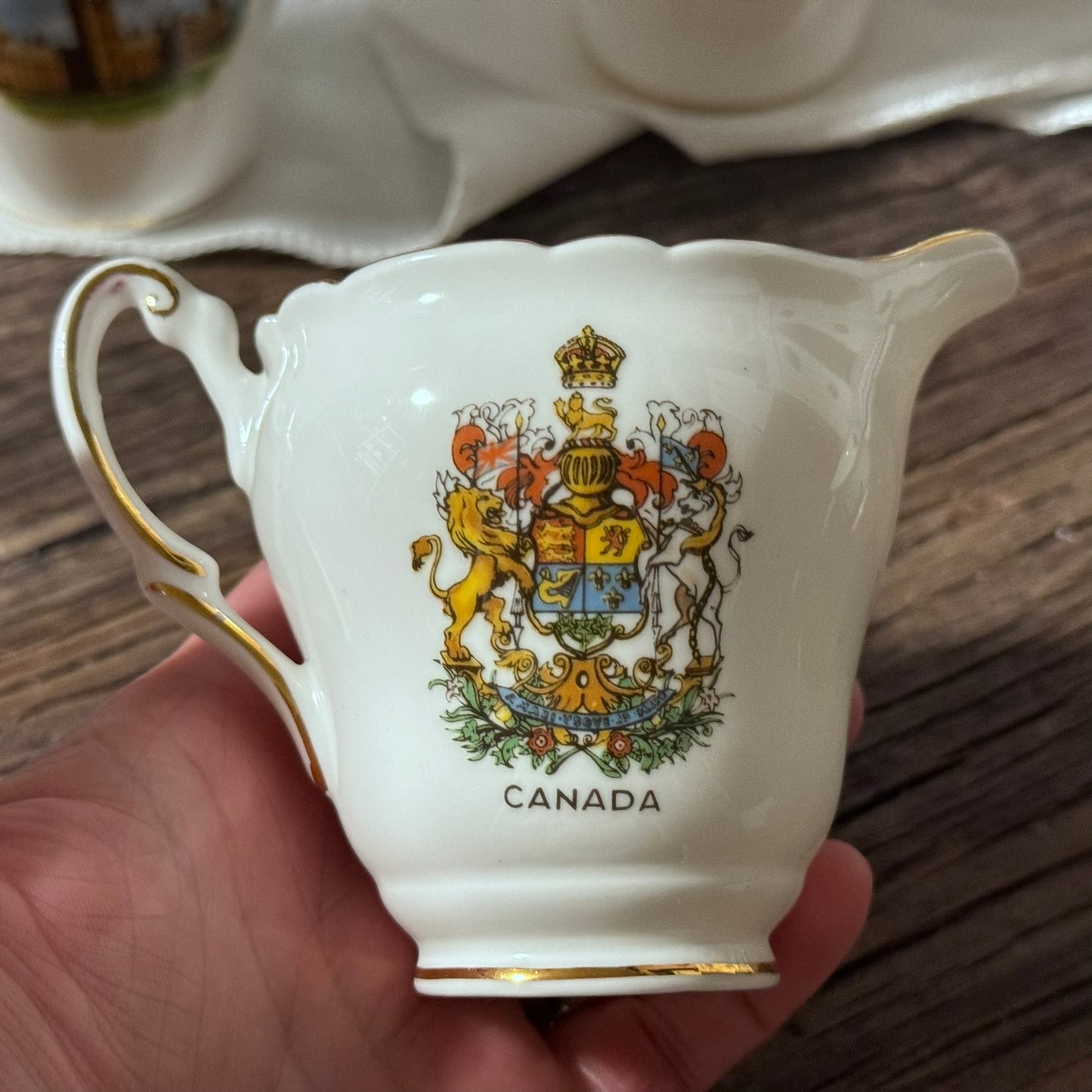 Regency England 'Parliament Buildings Ottawa' Bone China Coffee Set