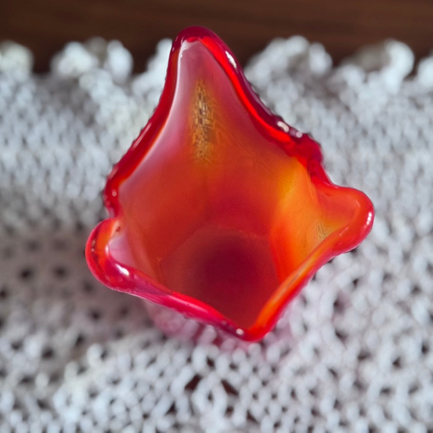 Japanese Swung Art Glass Vase