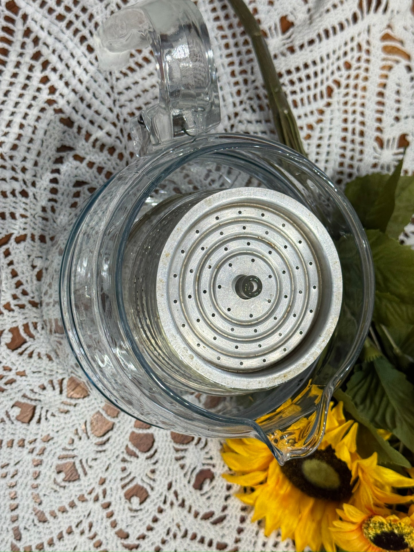 PYREX Flameware 7756-B 6 Cup Glass Coffee Pot/Perolator