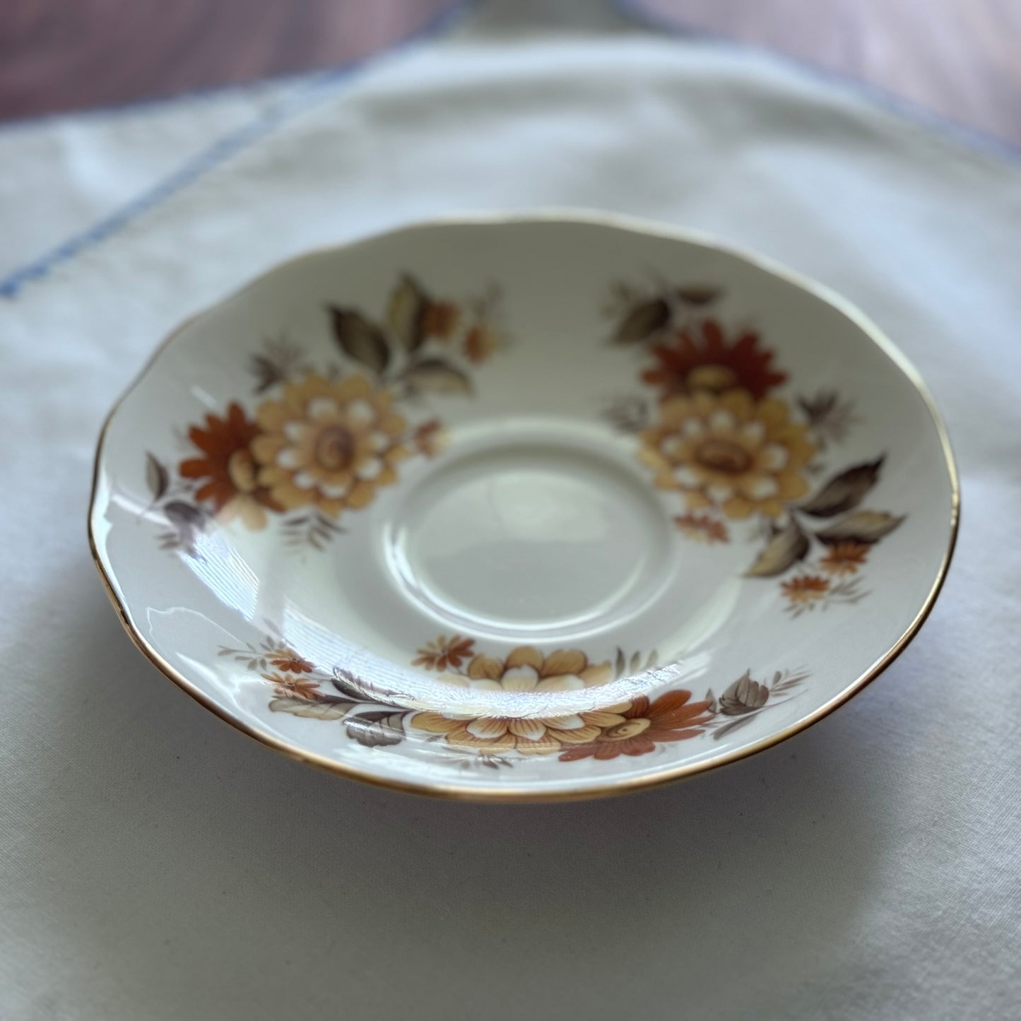 Queen Anne Pattern N 8620 Teacup and Saucer