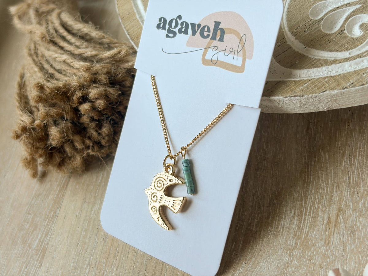 Folk Art Necklace: Elephant