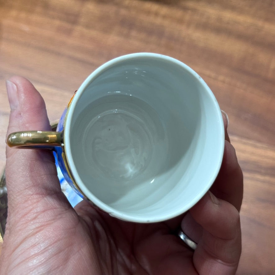 Vintage Japanese Moriage Dragonware Sugar Bowl & Cups & Saucers