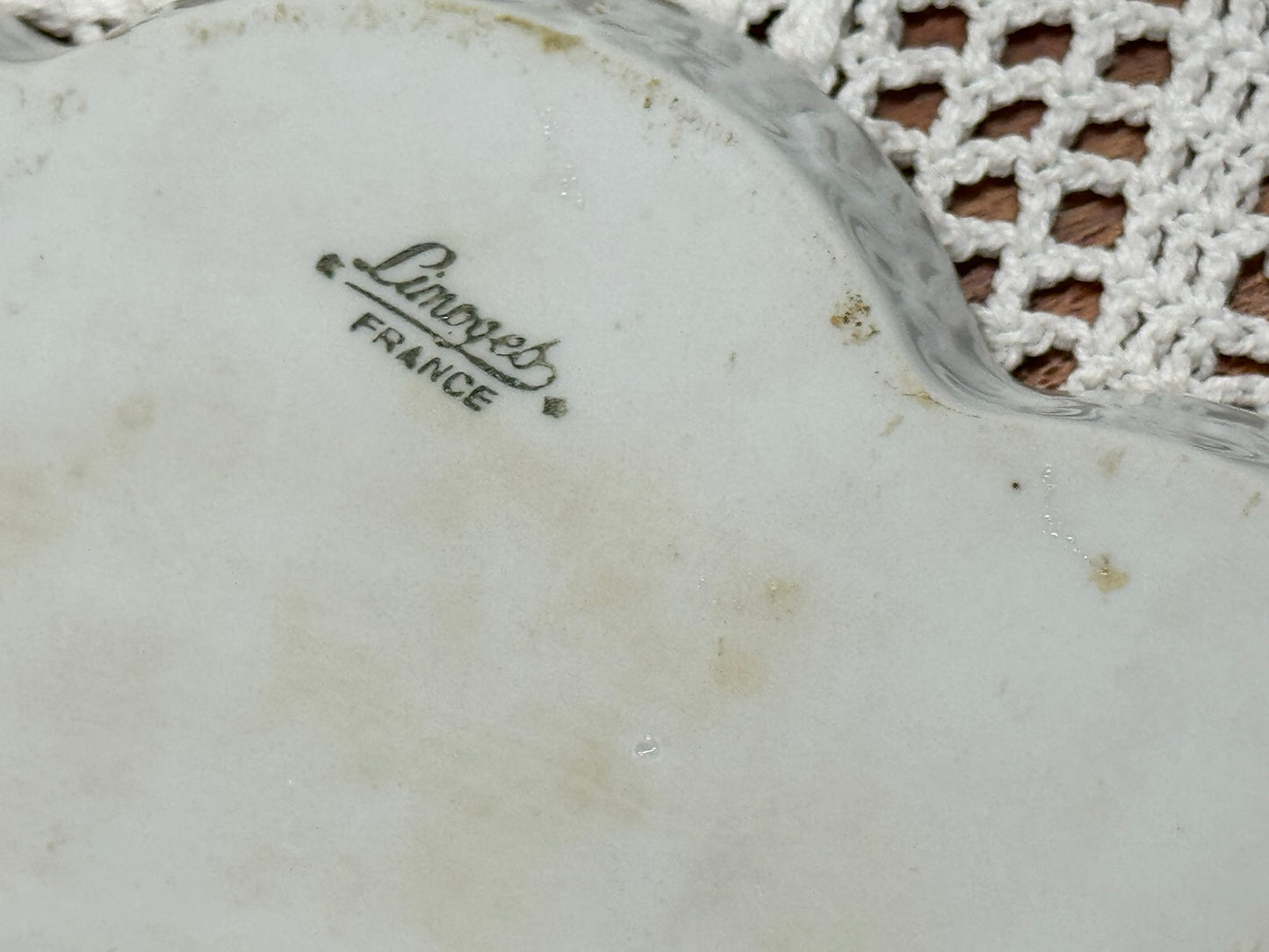 Limoges France Porcelain Cake Pedestal