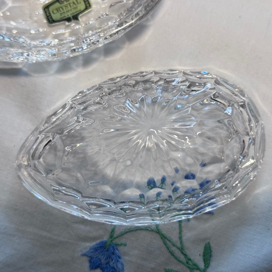 Small Crystal Egg Trinket Box With Lid