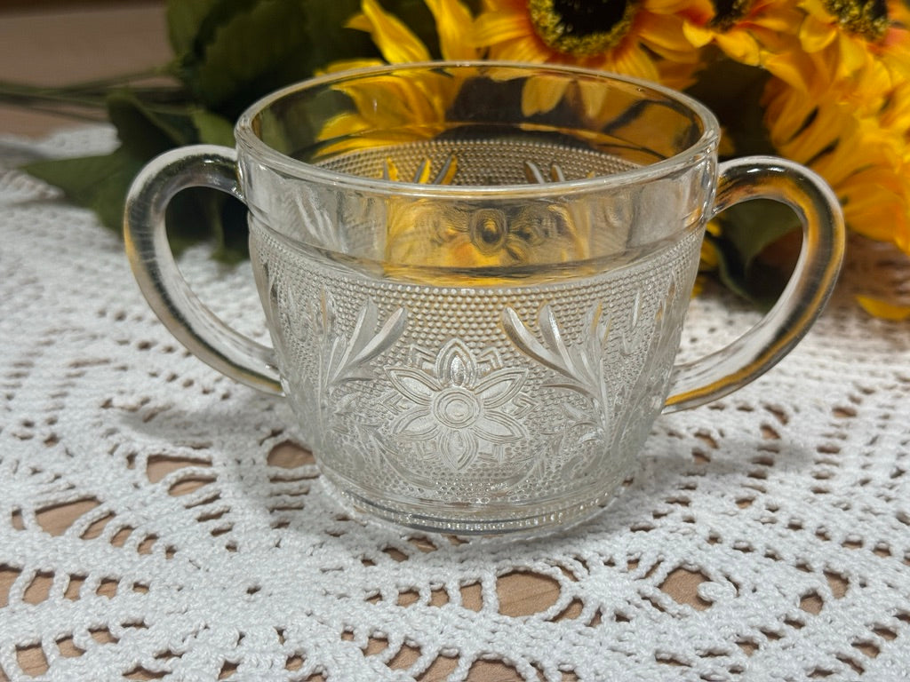 Anchor Hocking Sandwich Glass Sugar Bowl