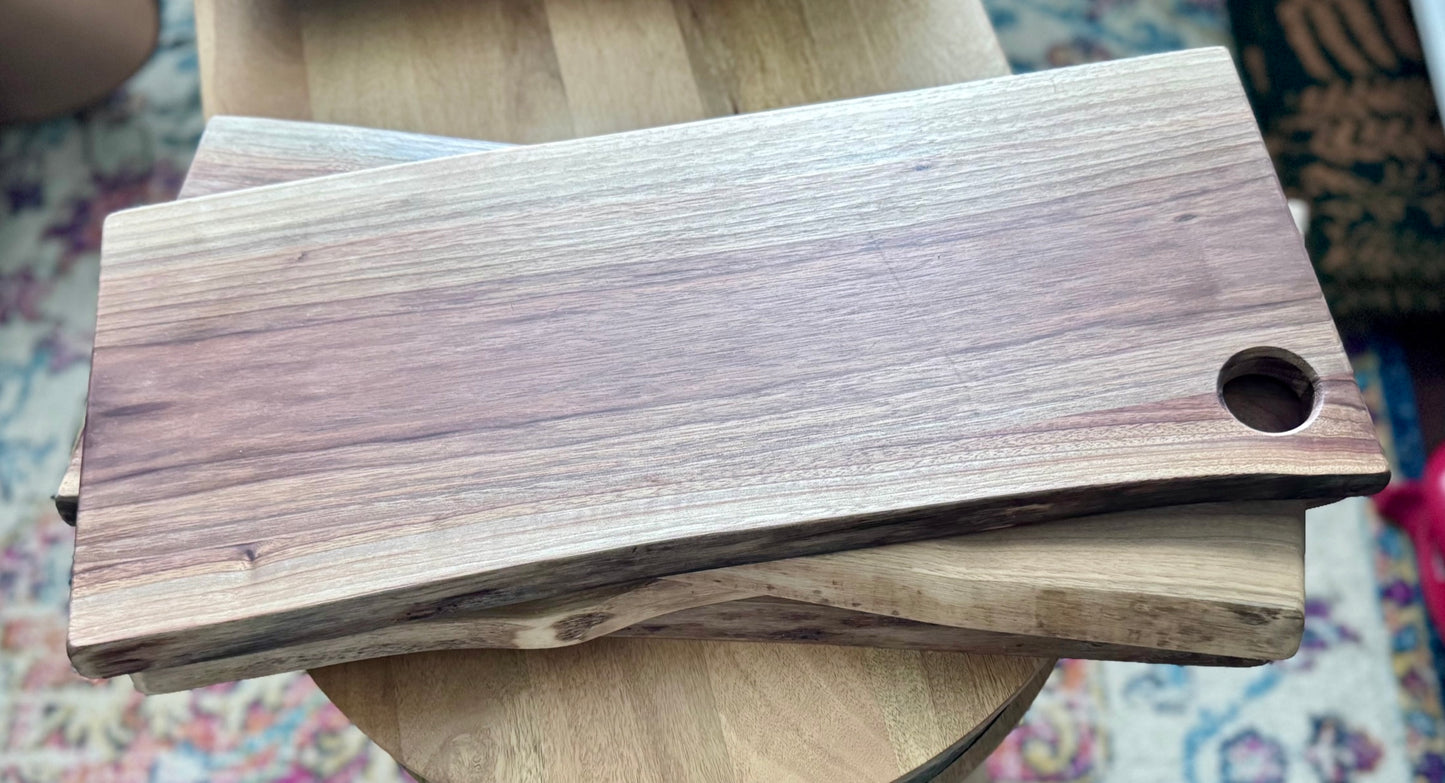 Large Live Edge Walnut Cutting Board