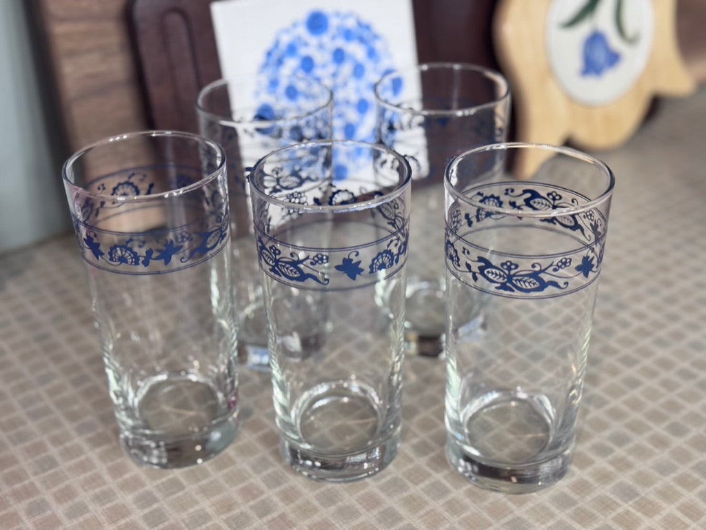 Corelle "Old Town Blue Onion" Tumbler Glasses