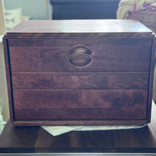 Vintage Wood Bread Box