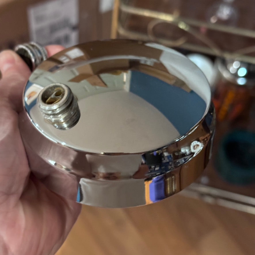 Vintage Pinwheel Glass Cocktail Shaker