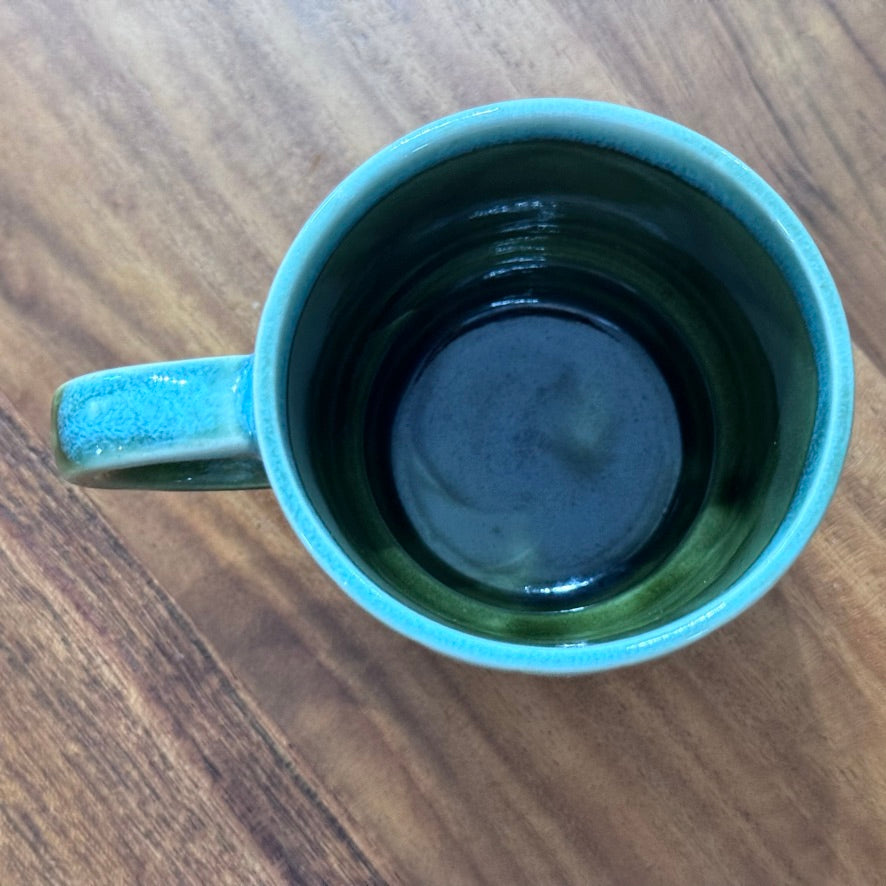 Japanese Green Drip Glaze Stackable Coffee Cups