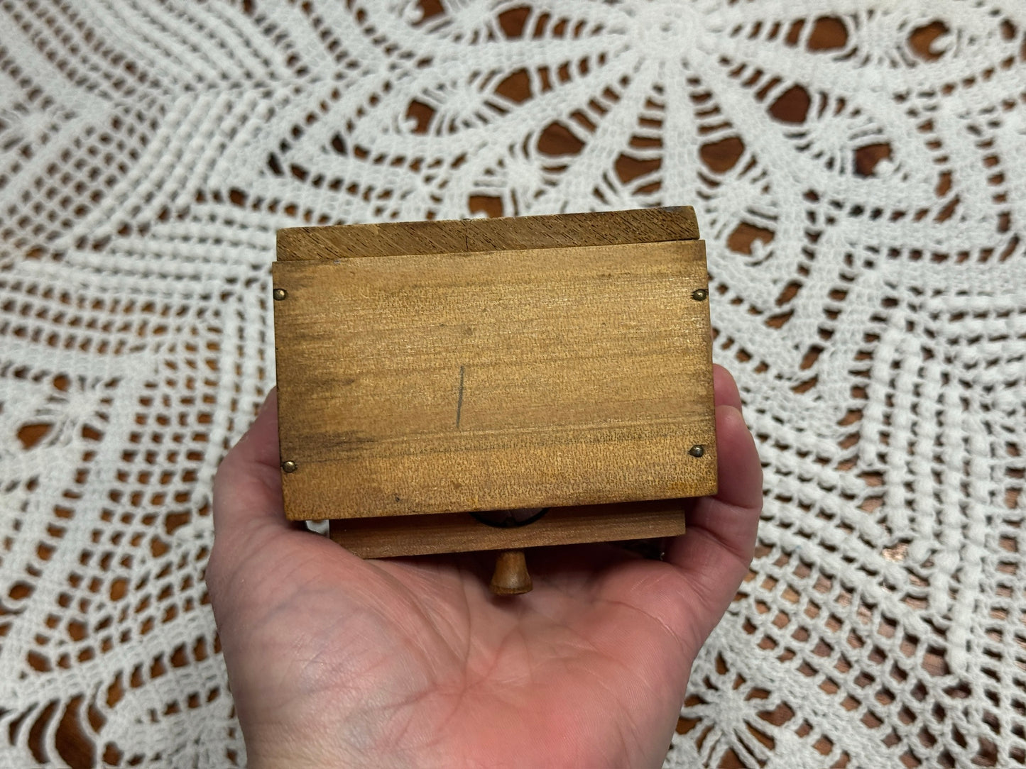 Vintage Victor Goldman Wooden Rooster Themed Toothpick Holder
